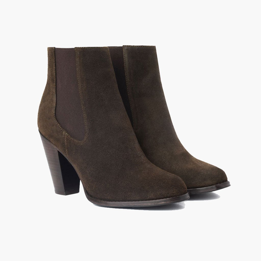 S Avenue | Dark Olive Suede