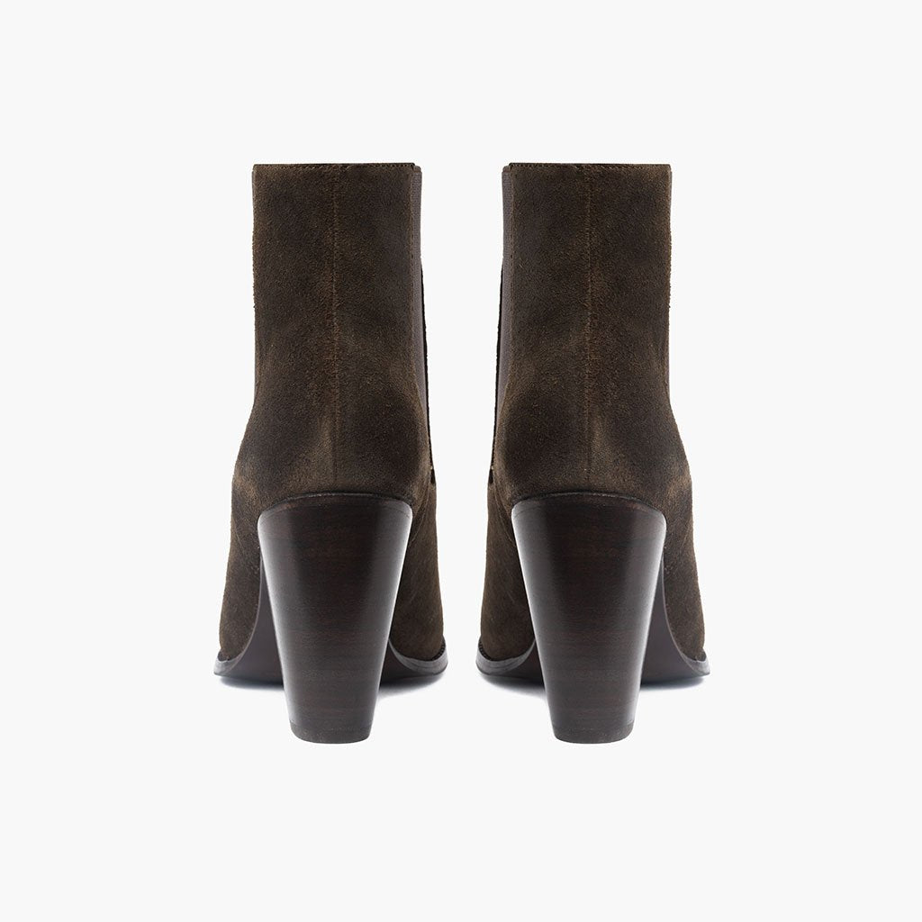 S Avenue | Dark Olive Suede