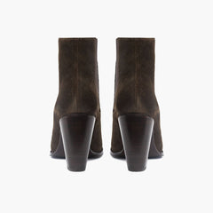 S Avenue | Dark Olive Suede