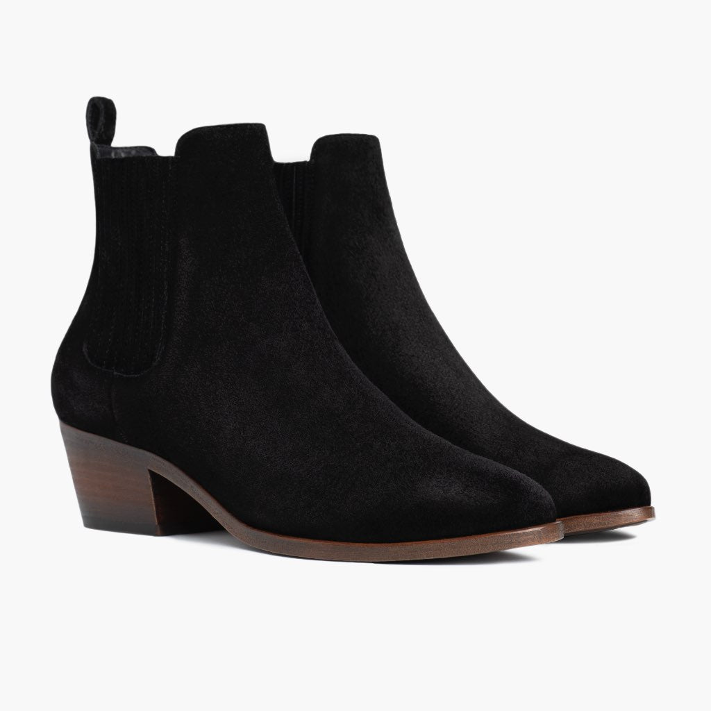 S Dreamer Bootie | Black Suede