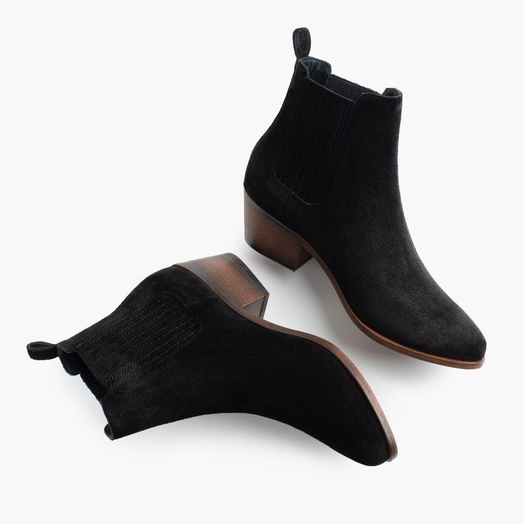 S Dreamer Bootie | Black Suede