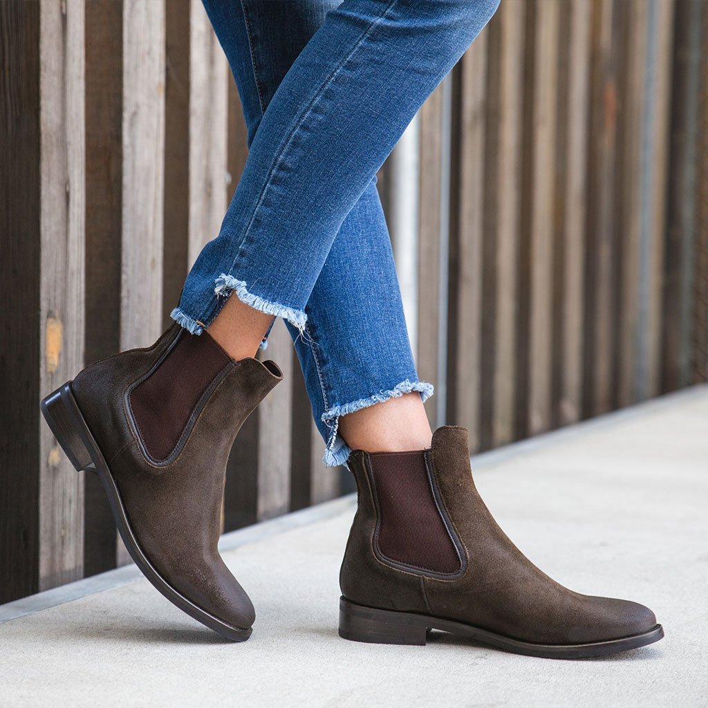S Duchess | Dark Olive Suede