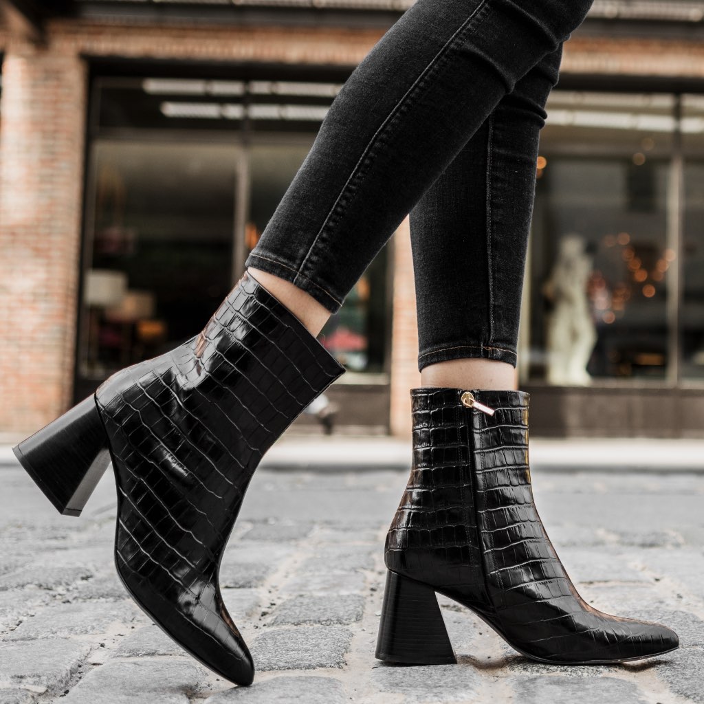S Heartbreaker | Black Croco