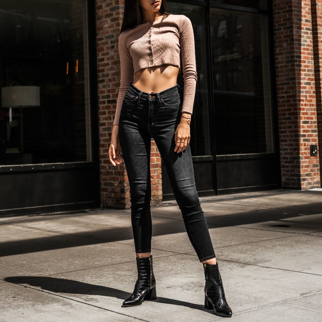 S Heartbreaker | Black Croco