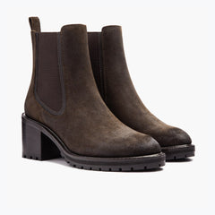 S Knockout | Dark Olive Suede