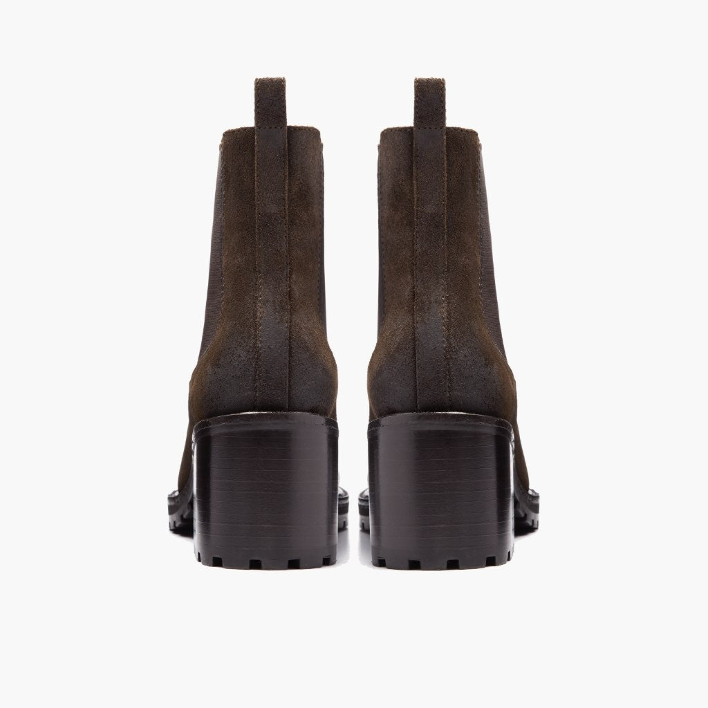 S Knockout | Dark Olive Suede