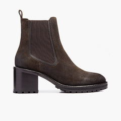 W Knockout | Dark Olive Suede
