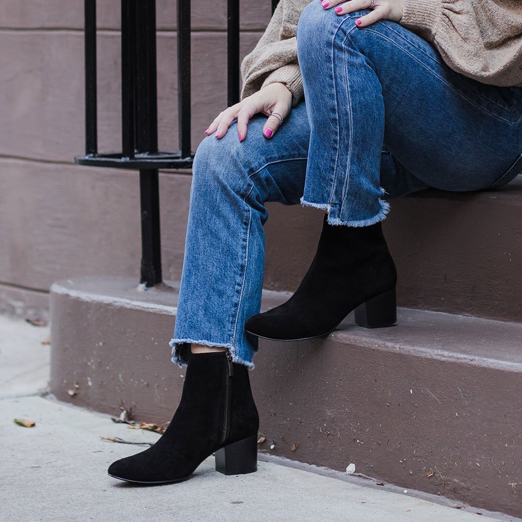 S Paloma | Black Suede