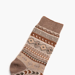 Women's Geo Sock | Taupe