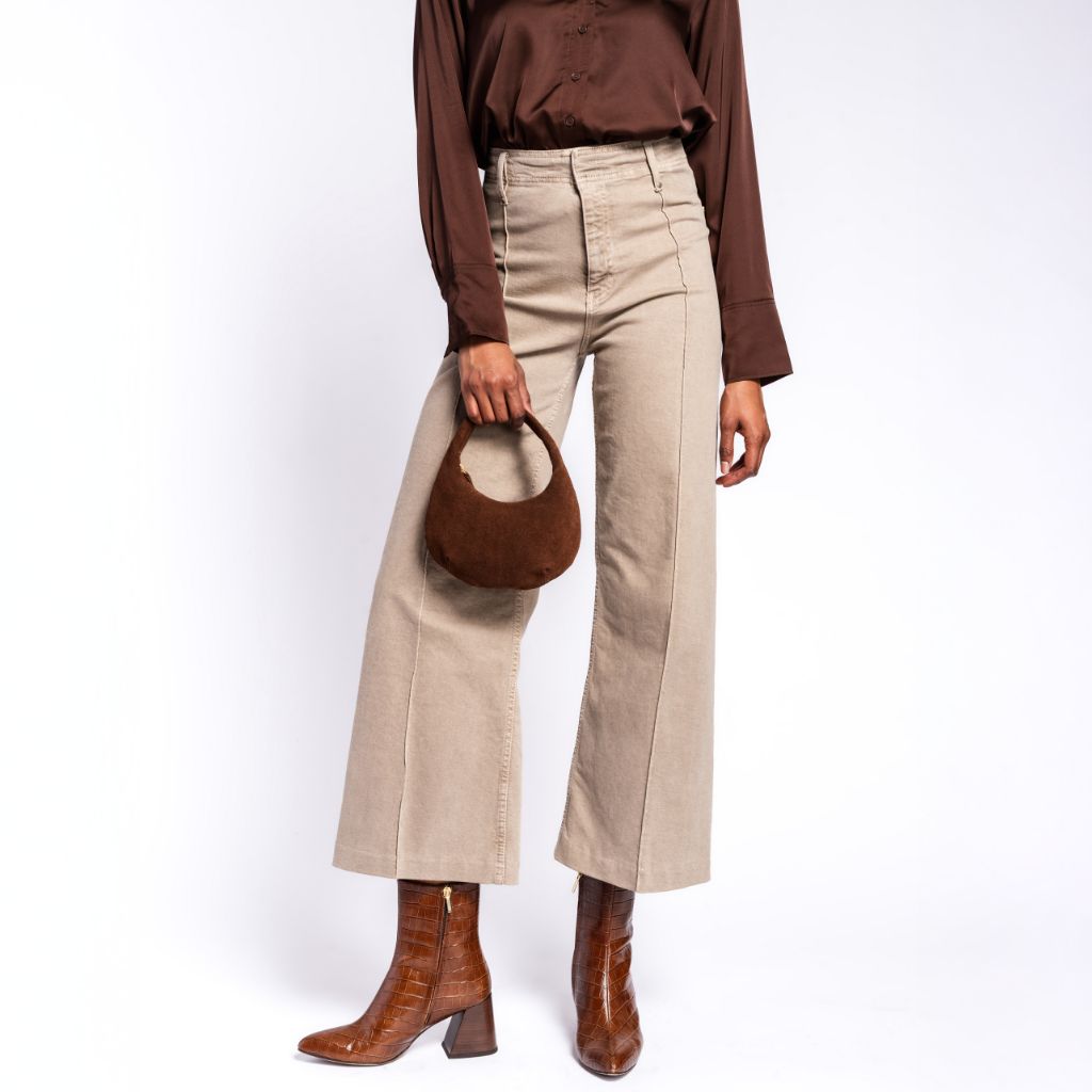 Mini Crescent | Chocolate Suede