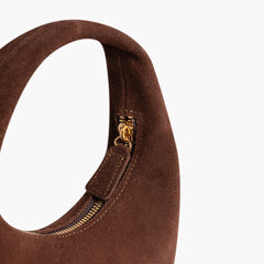 Mini Crescent | Chocolate Suede