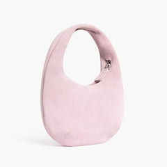 Mini Crescent | Pink Suede