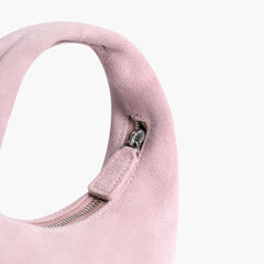 Mini Crescent | Pink Suede