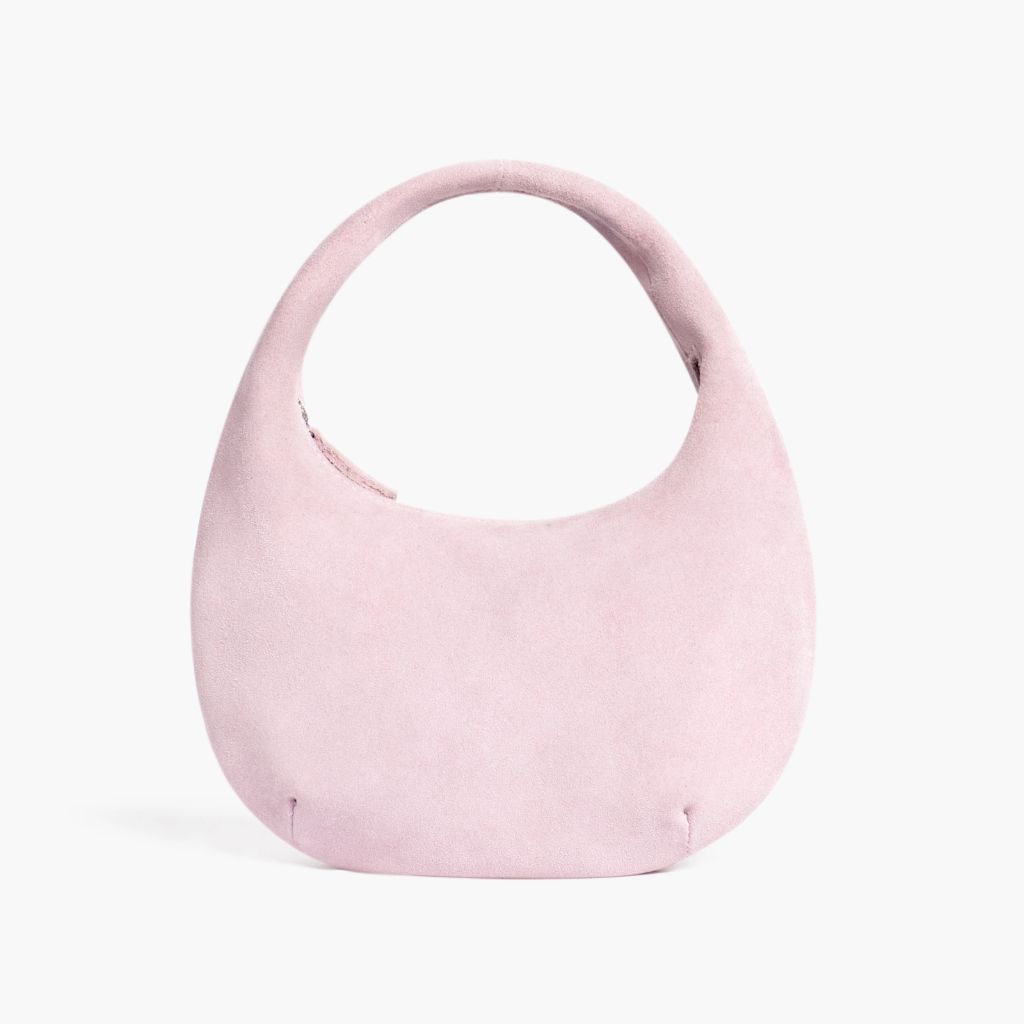 Mini Crescent | Pink Suede