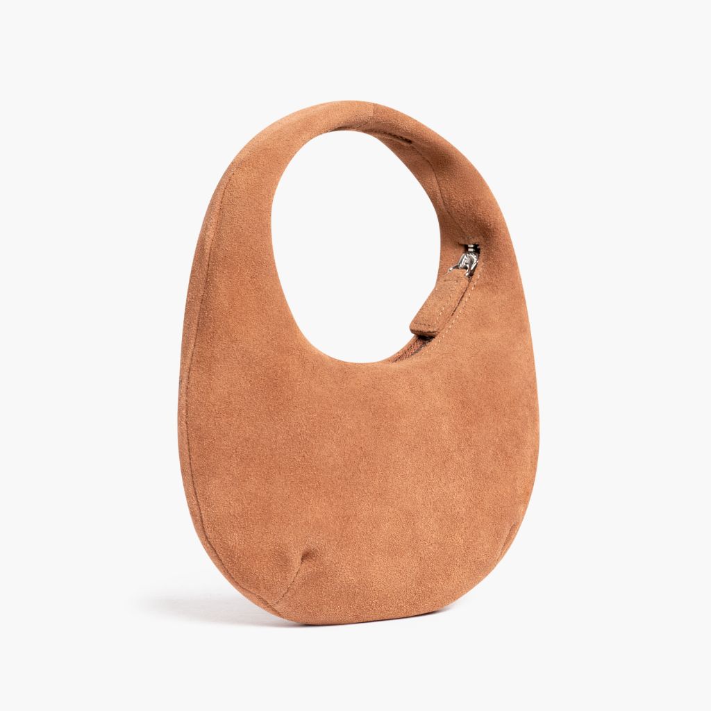 Mini Crescent | Tan Suede