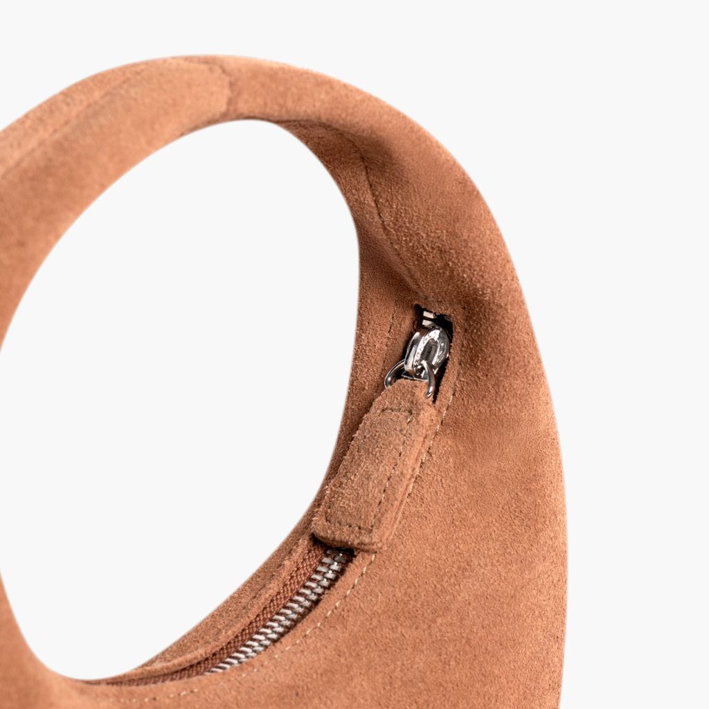 Mini Crescent | Tan Suede
