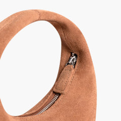 Mini Crescent | Tan Suede