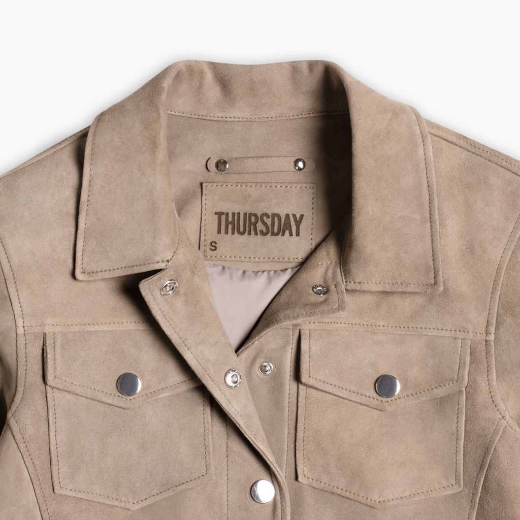 Suede Western Jacket | Taupe