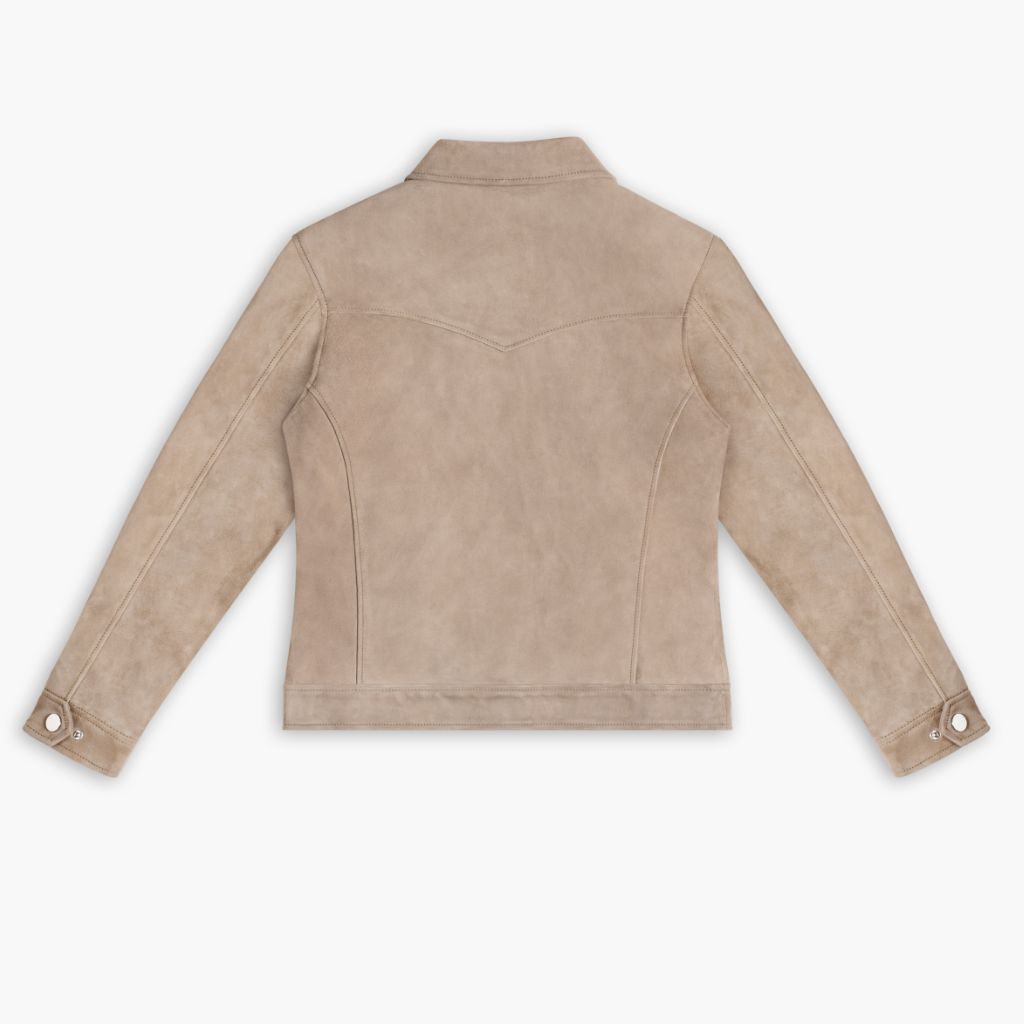 Suede Western Jacket | Taupe