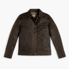 Waxed Canvas Field Jacket | Dark Olive