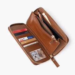Wallet Wristlet | Saddle
