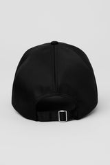 Satin Off-Duty Cap - Black
