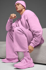 Unisex Half-Crew Scrunch Sock - Candy Heart Pink