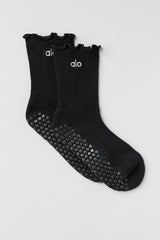 Lettuce Edge Grip Sock - Black