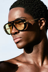 ALO Aviator Sunglasses - Black/Yellow