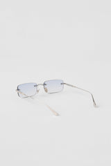ALO Wire Sunglasses - Chrome/Blue Gradient
