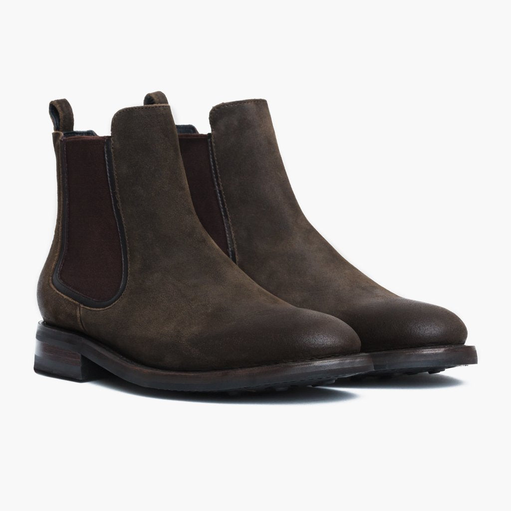 S Duke | Dark Olive Suede