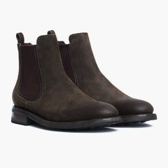 S Duke | Dark Olive Suede