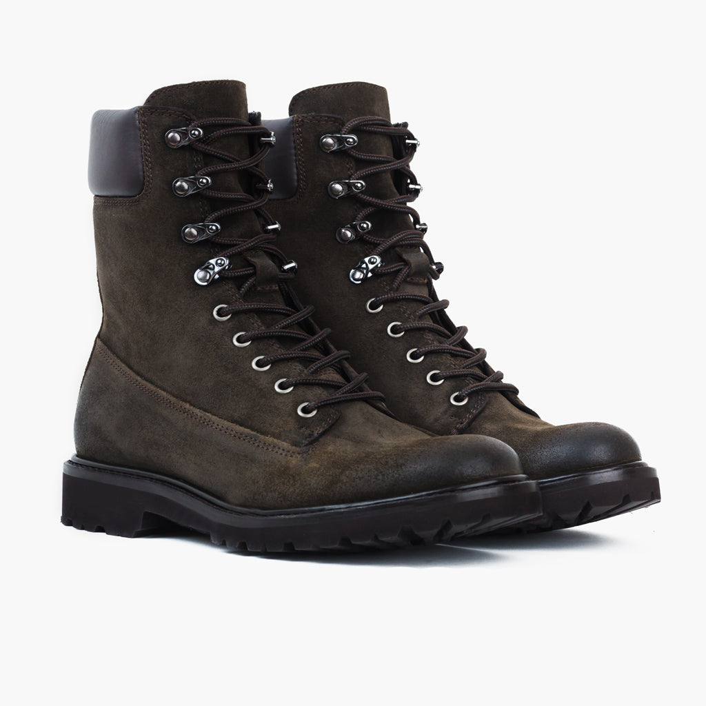 S Explorer | Dark Olive Suede