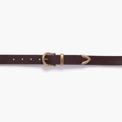 Women's Western Leather Belt | Brown