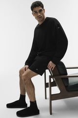 Chill Crew Neck Pullover - Black