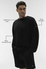 Chill Crew Neck Pullover - Black
