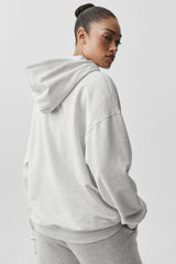 Double Take Hoodie - White Heather