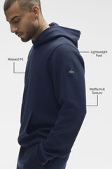 Waffle Lounge Hoodie - Navy