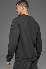 Waffle Lounge Long Sleeve Crew - Anthracite