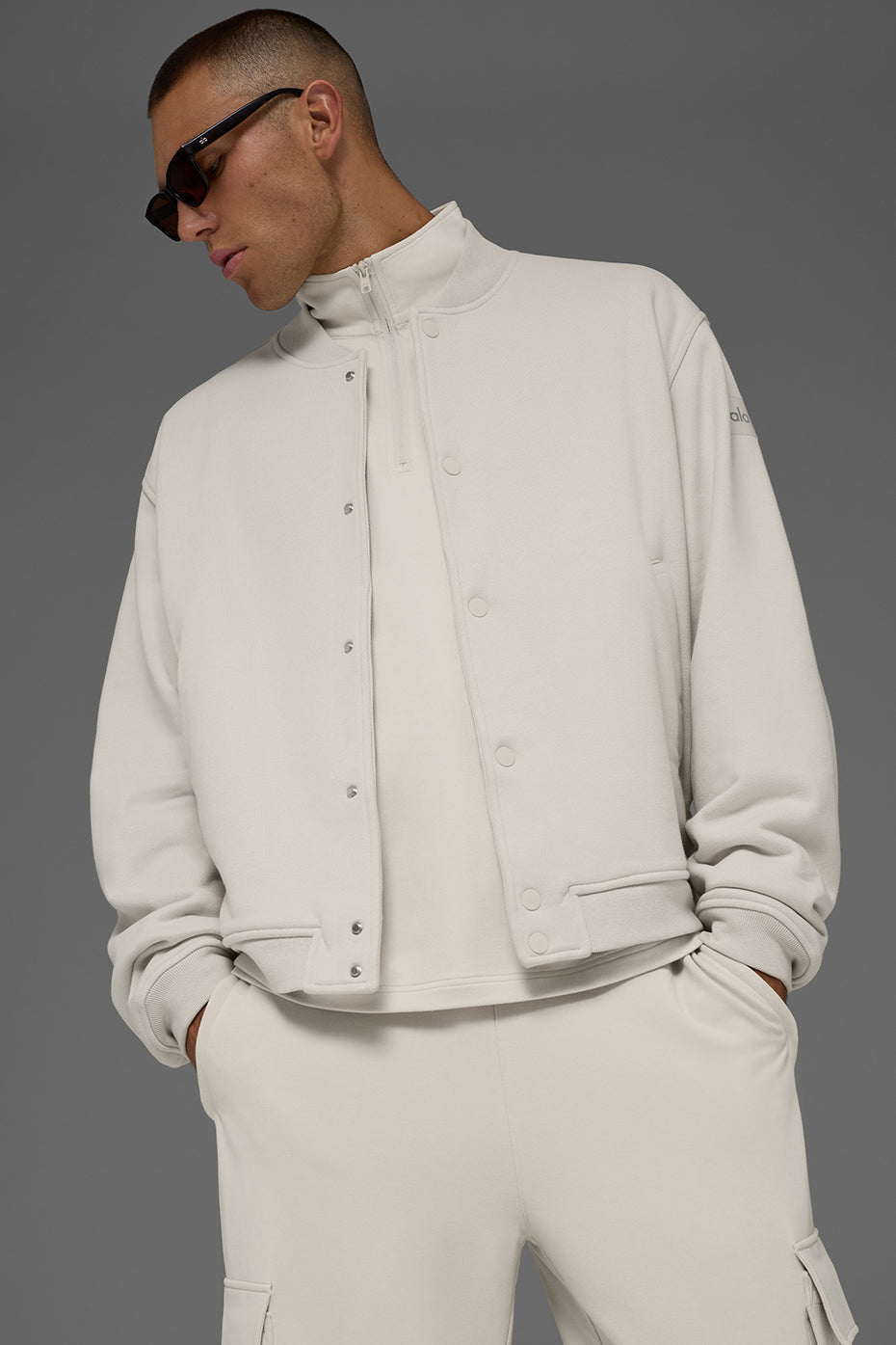 Renown Varsity Jacket - Bone