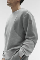 Make Waves Crew Neck Pullover - Athletic Heather Grey Tonal