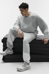 Make Waves Crew Neck Pullover - Athletic Heather Grey Tonal