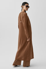 Sheer Cashmere Long Cardigan - Sun Kissed Brown