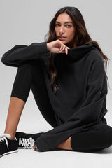 Polar Fleece Hazy Pullover - Black