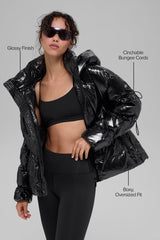 Stunner Puffer Jacket - Black