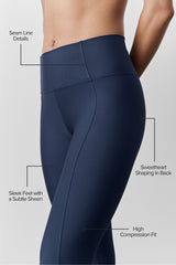 Airlift High-Waist 7/8 Fine Line Legging - Navy