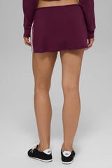 Track Star Mini Skirt - Burgundy