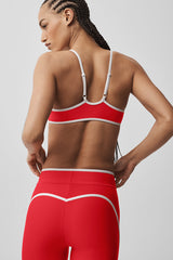Airlift Charger Bra - Bright Red/White
